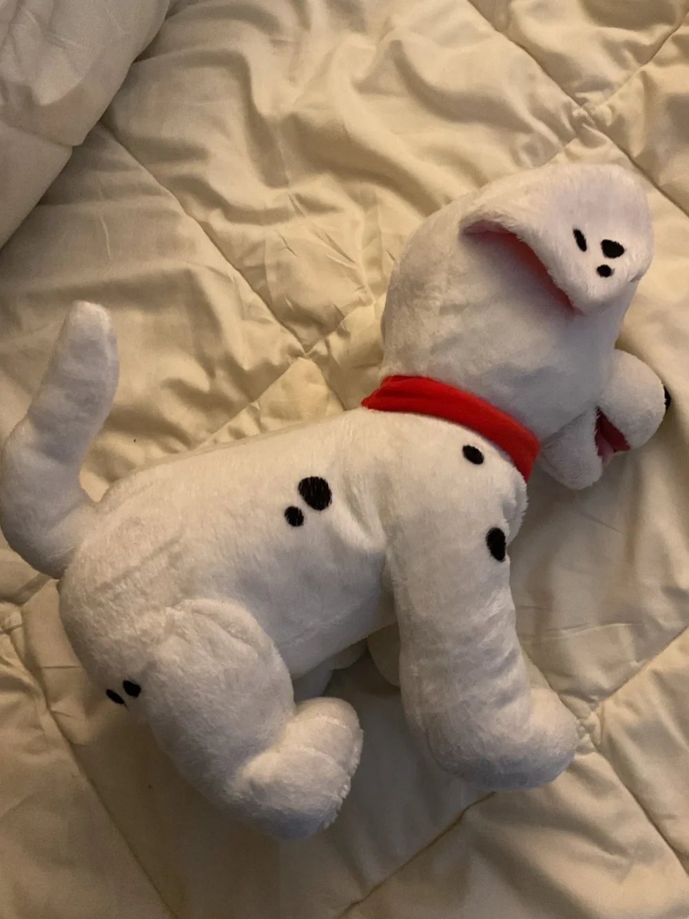 Authentic Disney White Plush Dalmatian Stuffed Animal